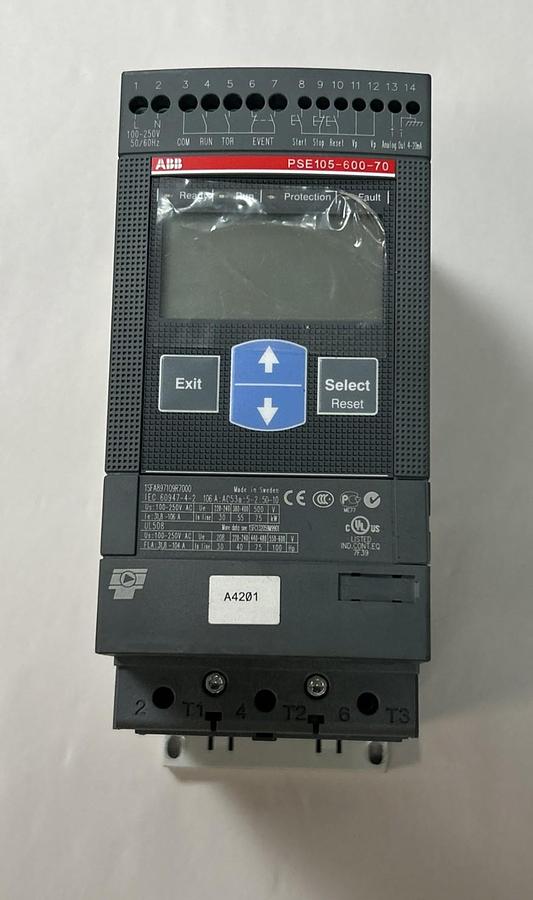 ABB,1SFA897109R7000,SOFT STARTER 105A 208-600VAC 3PH