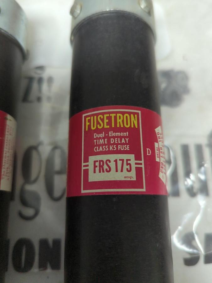 COOPER BUSSMANN,FRS-175,FUSETRON FUSES..LOT OF 2..NOS