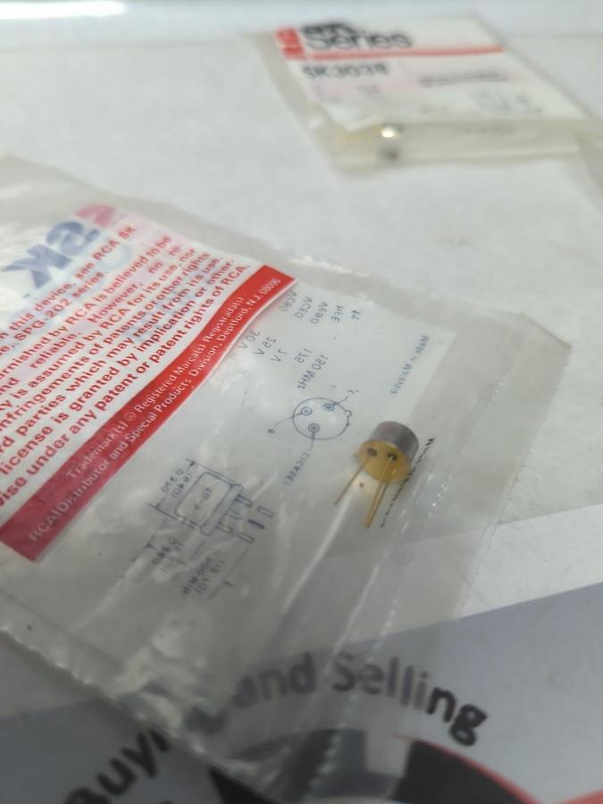 RCA,SK3038,SILICON TRANSISTOR LOT OF 3 NEW