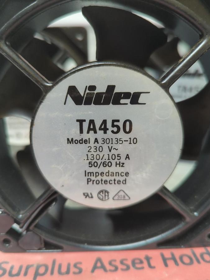 Used NIDEC,TA450,MODEL  A 30135-10 COOLING FAN 230V 130/.015A 50/60HZ LOT OF 5 USED