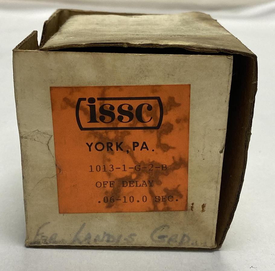 ISSC,1013-1-G-2-B,TIMER 120VAC NOS