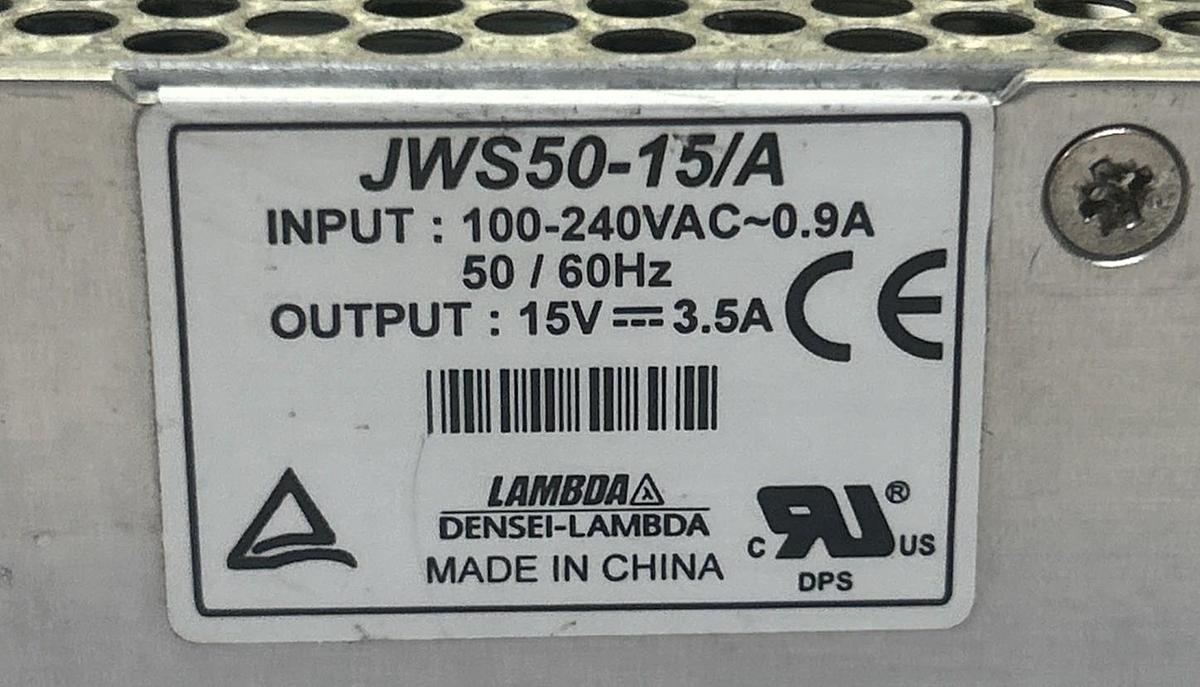 Used LAMBDA,JWS50-15/A,POWER SUPPLY