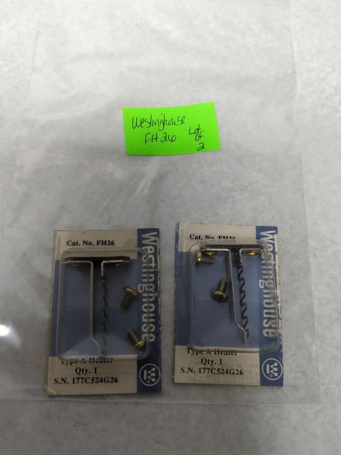 WESTINGHOUSE,FH26,THERMAL OVERLOAD HEATER ELEMENT LOT OF 2 NOS