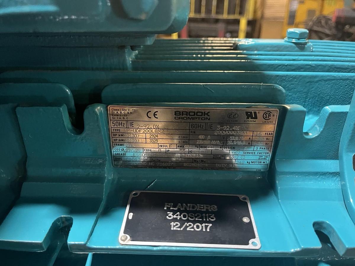 Used MZ ASPIRATORI,VI-710,BLOWER 40HP 2800RPM 50hz 3PH WP-UDF200LGX2