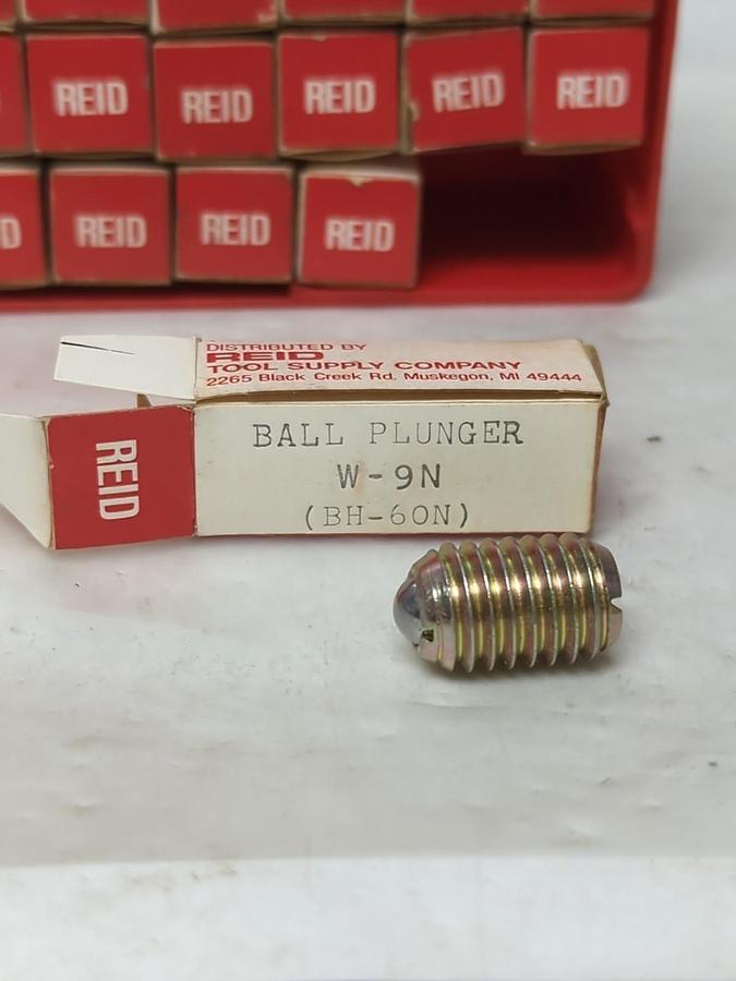 REID,W-9N,BALL PLUNGER BH-60N LOT OF 35 PCS NOS