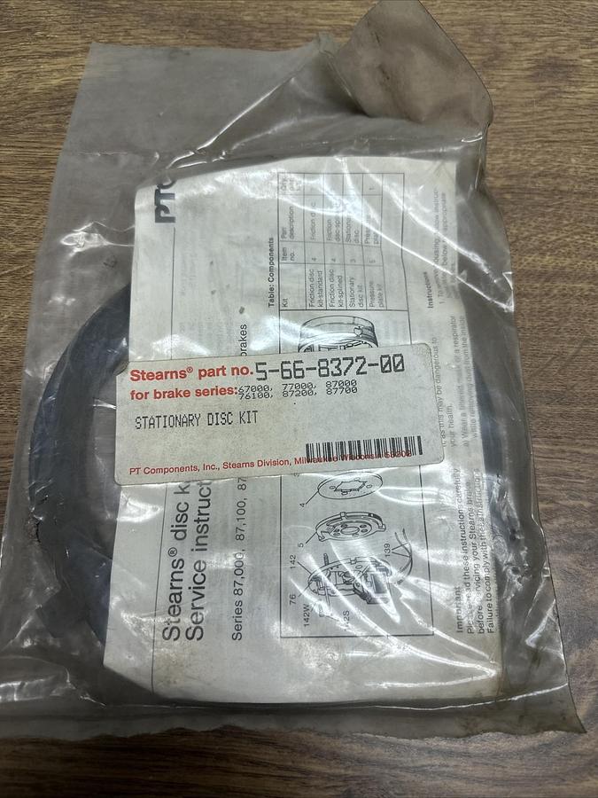 Used Stearns,5-56-8372-00,Stationary Disk Kit