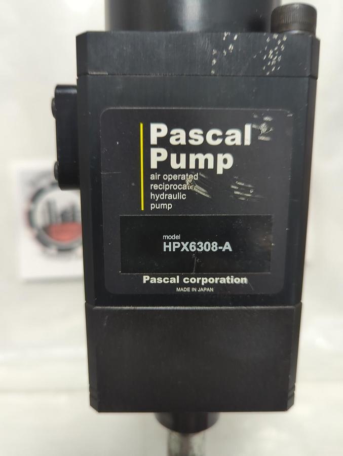 Used PASCAL,HPX6308-A,AIR OPERATED RECIPROCATE HYDRAULIC PUMP W/ ATTACHMENT PRE-OWNED