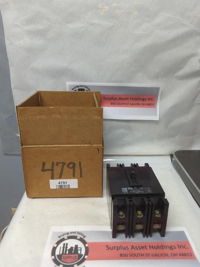 WESTINGHOUSE,FB3050L,CIRCUIT BREAKER 3-POLE 50 AMP NOS