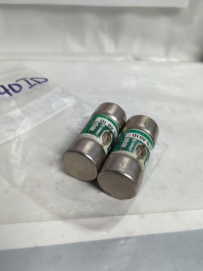 Used LITTELFUSE,JTD 40ID,INDICATOR 40 AMP FUSE LOT OF 2 PRE-OWNED