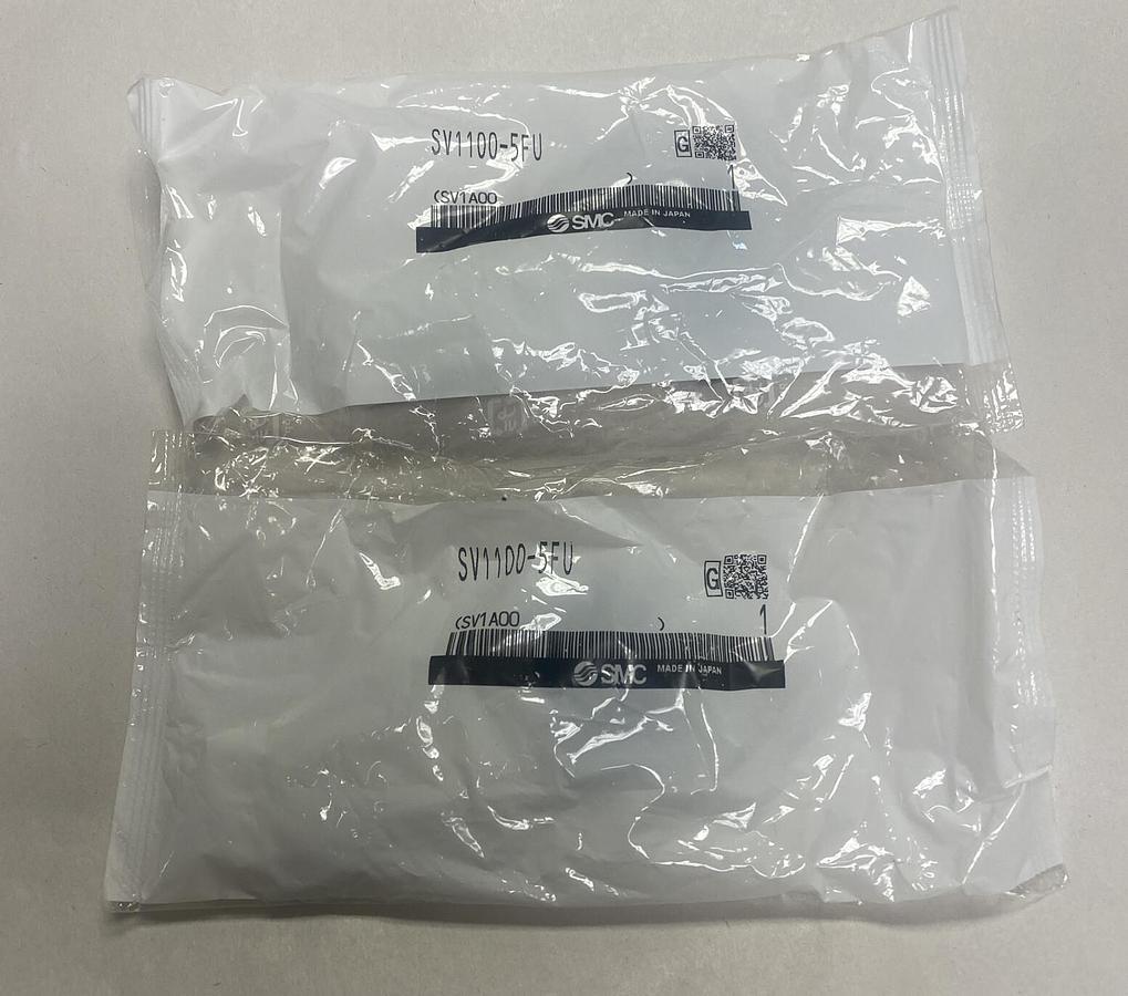SMC,SV1100-5FU 5,PORT SOLENOID VALVE LOT OF 2 NEW