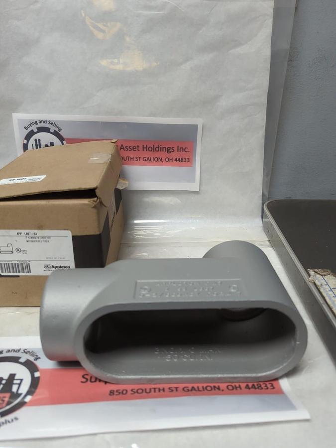 APPLETON,LB67-SA,FM7 CONDUIT BODY 2 INCH NOS
