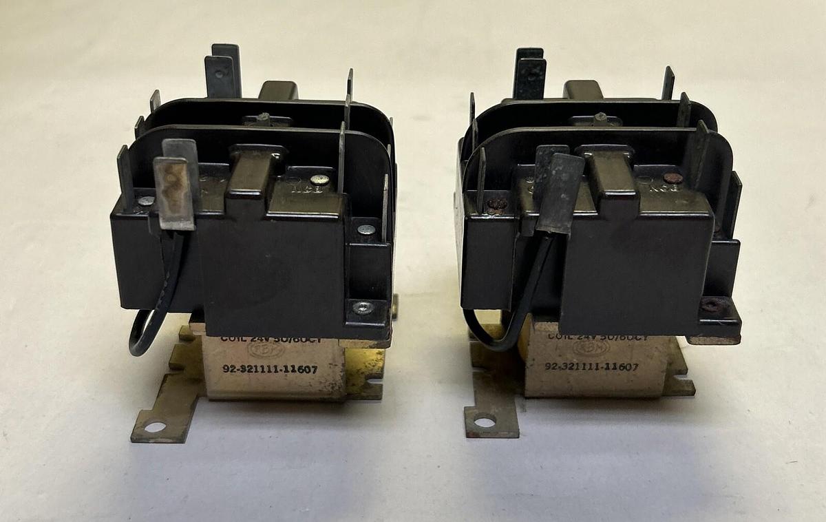 Used RBM,92-321111-11607,RELAY 24V LOT OF 2