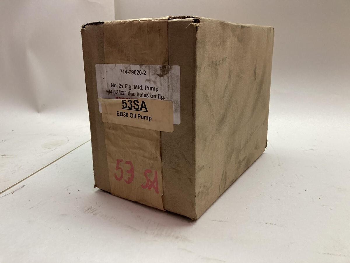 Used BROWN & SHARPE,714-79020-2,ROTARY GEAR PUMP NO. 2 FLG. MTG 13/32 IN DIA HOLES