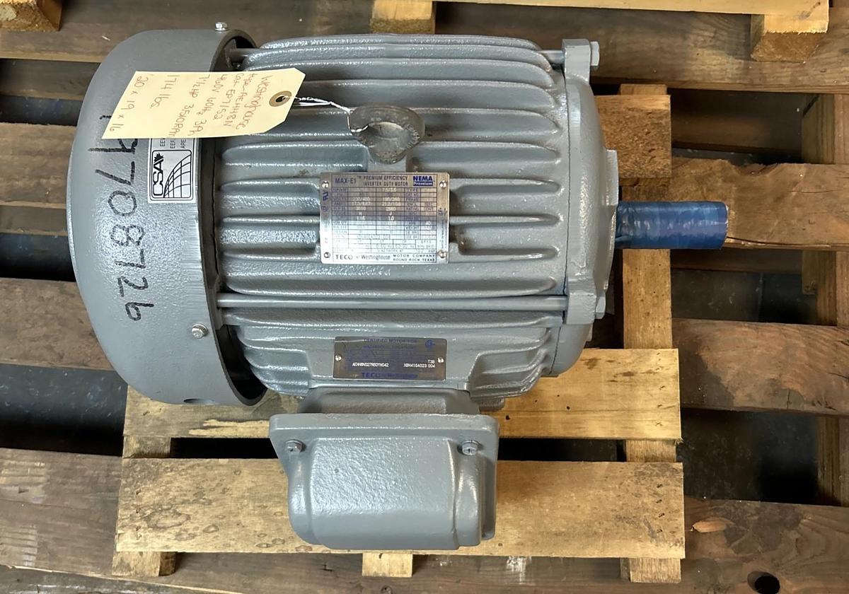 TECO WESTINGHOUSE,EP7/52,MOTOR 7.5HP 230/460V 3510RPM 213T FRAME