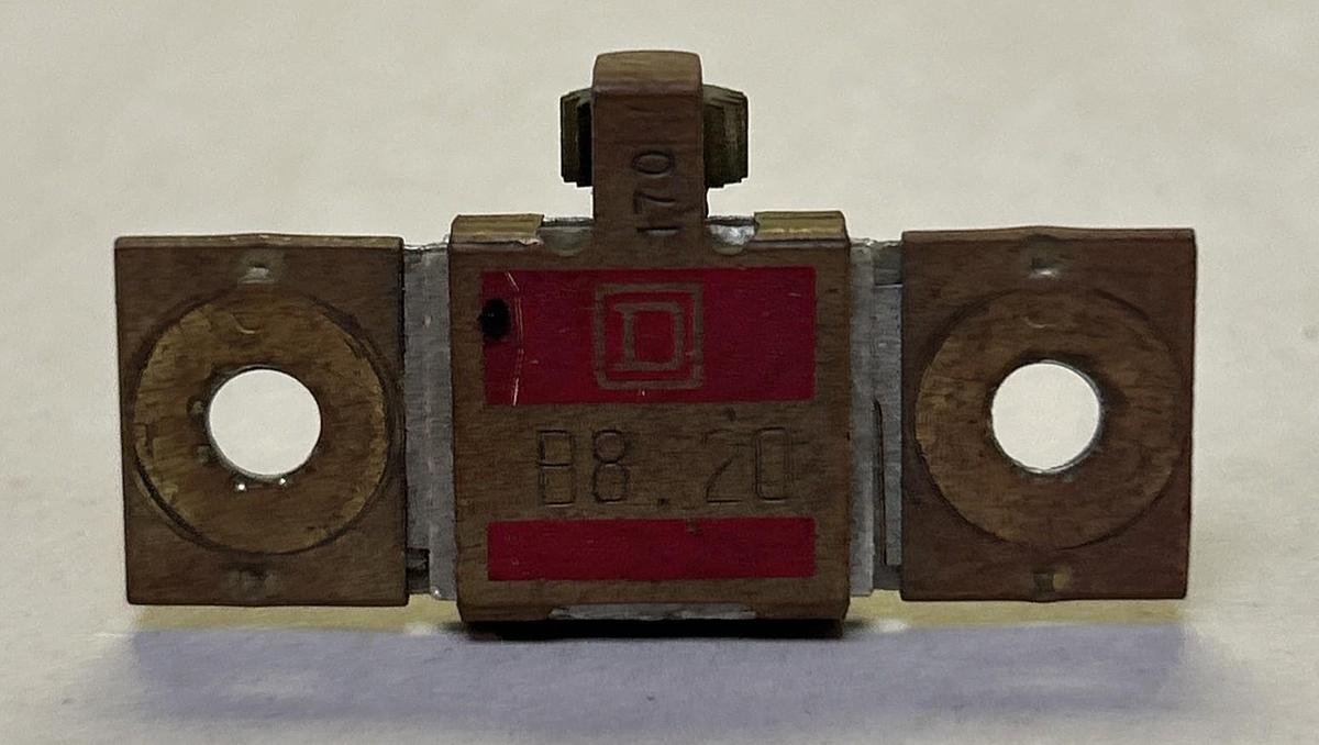 Used SQUARE D,B8.20,THERMAL OVERLOAD HEATER ELEMENT LOT OF 2