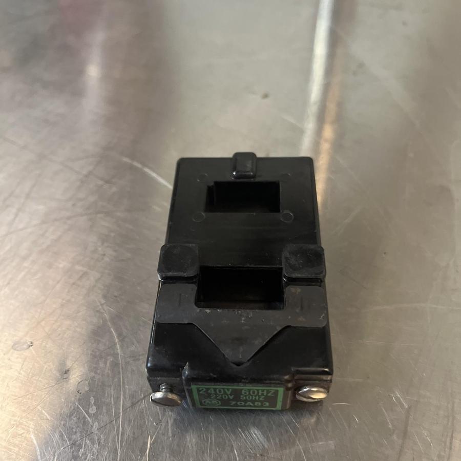 Used ALLEN BRADLEY,70A83,STARTER CONTACTOR COIL 220/240V