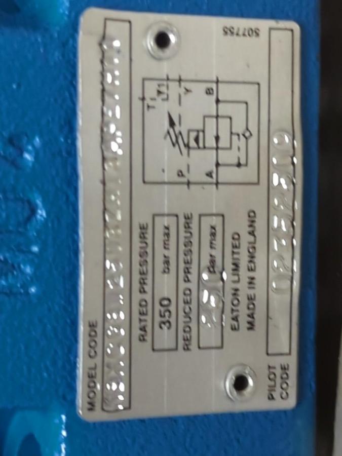 EATON VICKERS,KBXCG3L250DZM13APE7H11, PRESSURE RELIEF VALVE