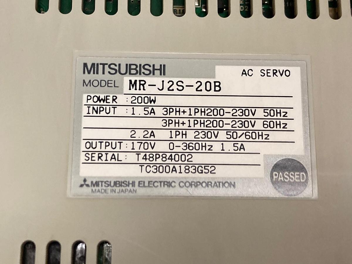 Used Mitsubishi Electric,MR-J2S-20B,AC Servo Drive
