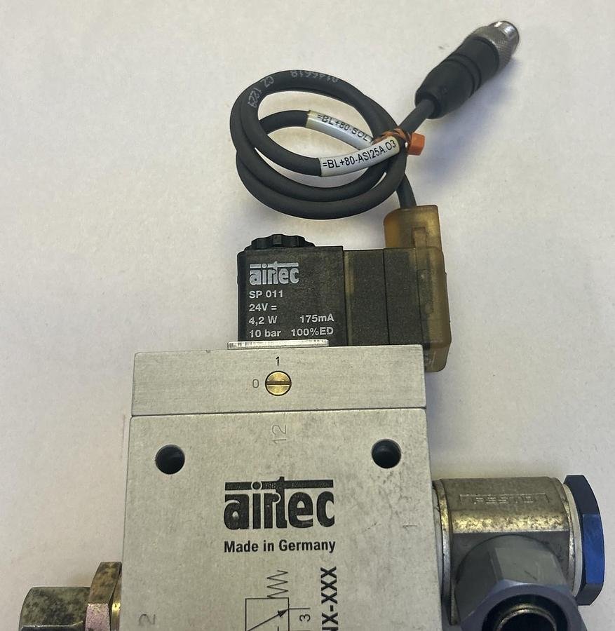 Used AIRTEC,M-22-311-HNX-XXX,SOLENOID VALVE