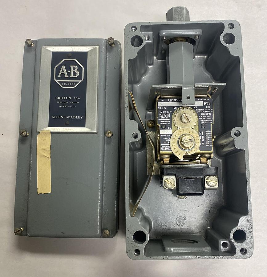ALLEN BRADLEY,836-C12J,SER B PRESSURE CONTROLS SWITCH NOS