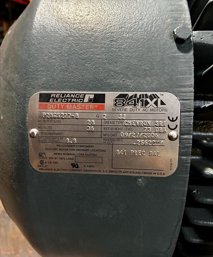 Used Lamson,516-6-0-3600-AB,Multistage Centrifugal Blower 30hp 460V