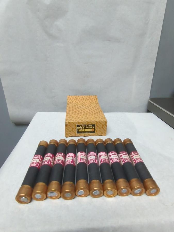 COOPER BUSSMANN,NOS-3,ONE-TIME 3 AMP FUSES BOX OF 10 NOS