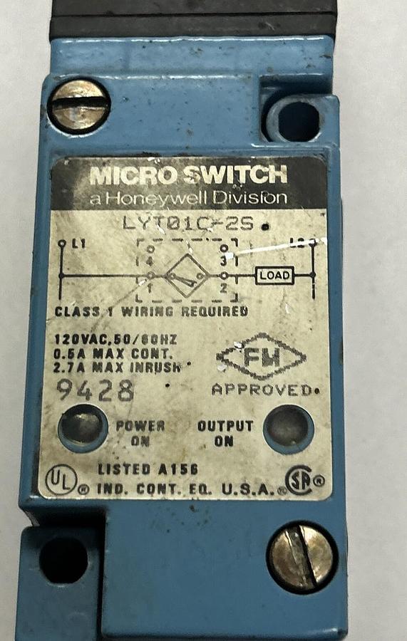 Used HONEYWELL MICROSWITCH,LYT01C-2S,PROXIMITY SWITCH