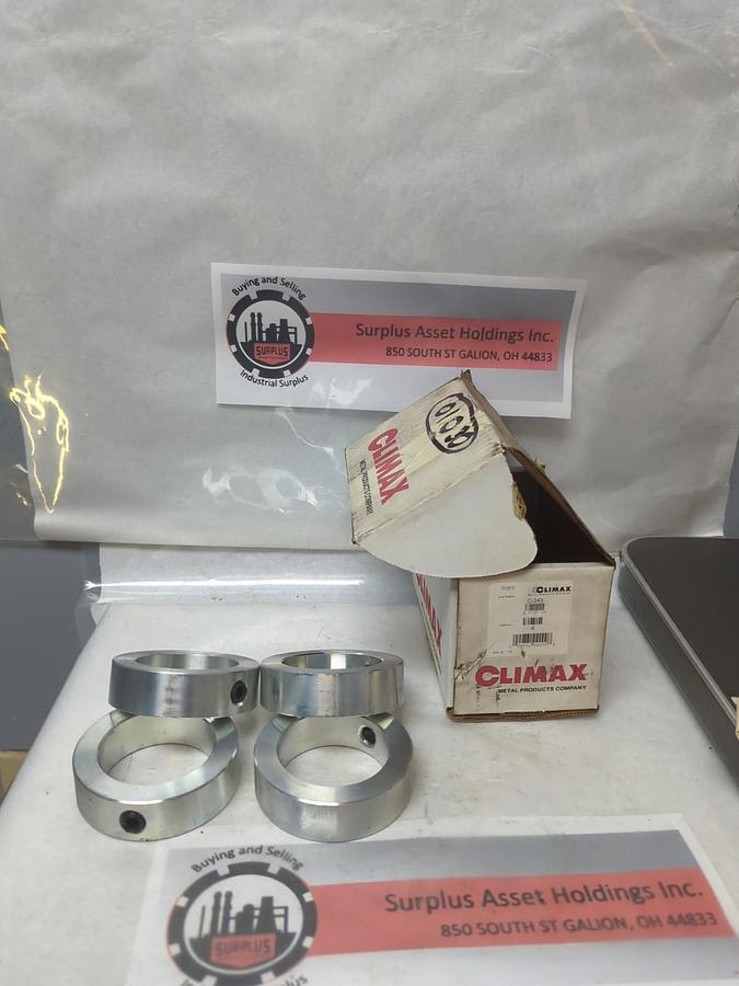 CLIMAX,C-243,SREW SET SHAFT COLLAR 2-7/16 INC LOT OF 4 NOS