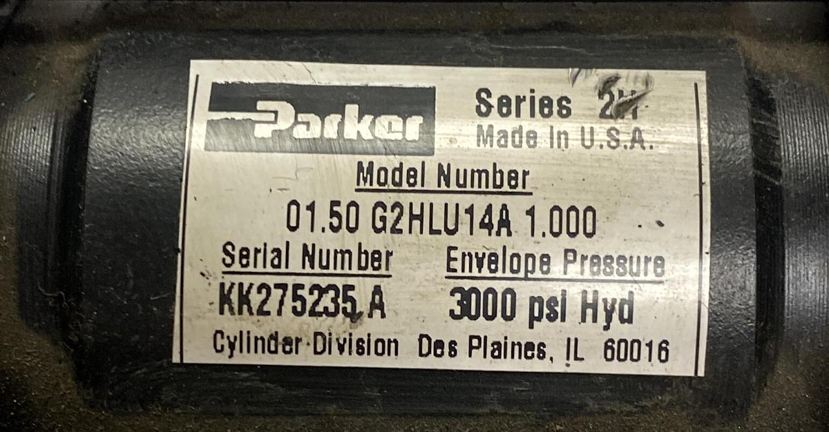 Used Parker,01.50 G2HLU14A 1.000,Pneumatic Cylinder