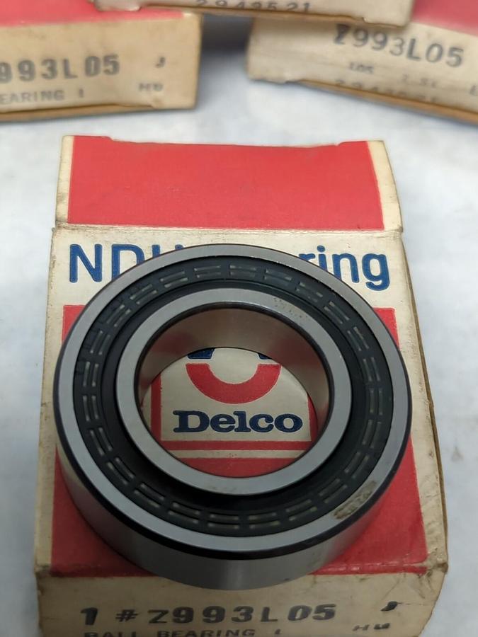 NDH DELCO,Z993L05,RUBBER SEALED BALL BEARING LOT OF 4 NOS