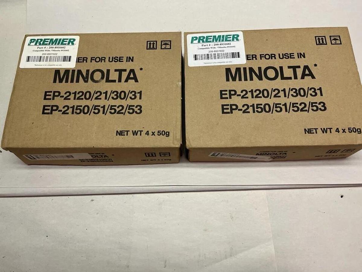 Premier, lot of 8,TONER Minolt EP-2120 2121 2130 2131 2150 2151 2152 2153
