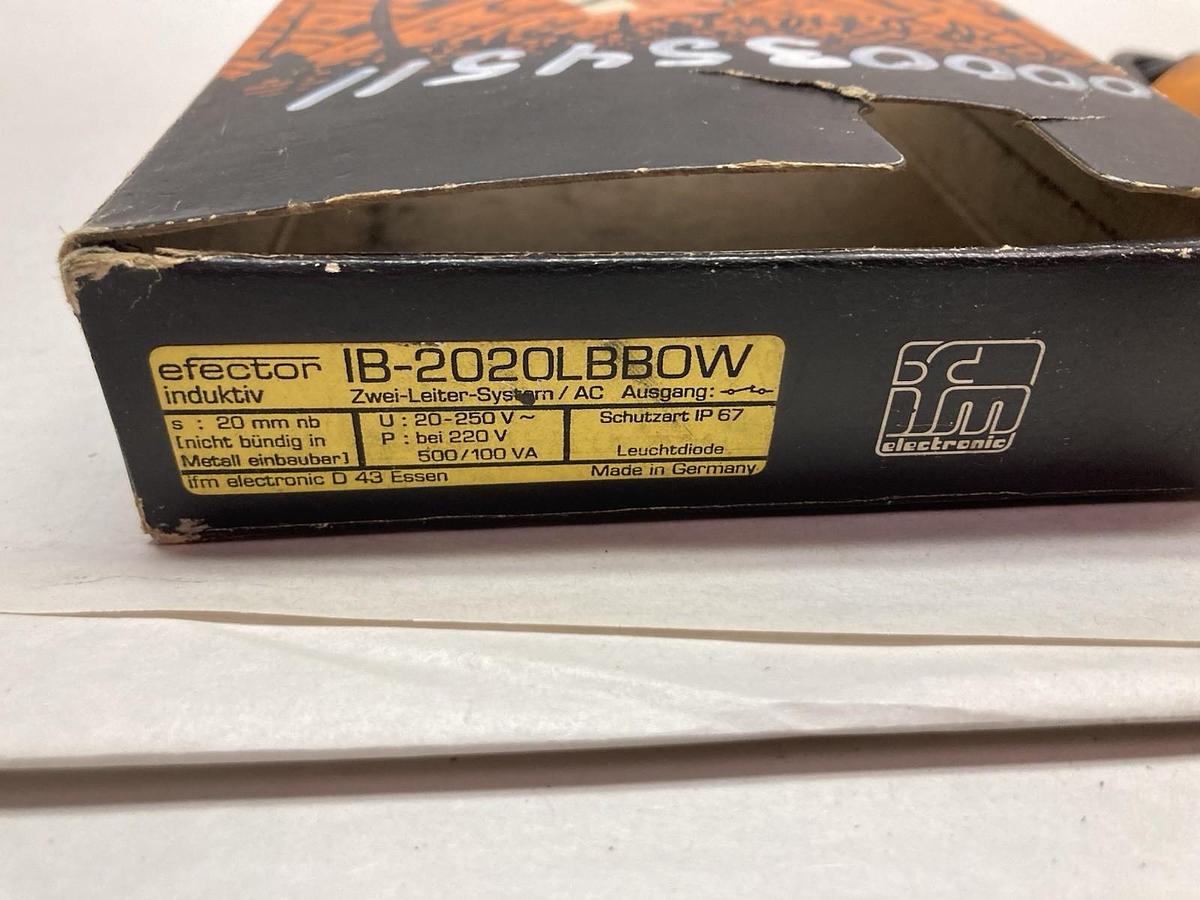 Used IFM,IB-2020LBBOW,Proximity Switch