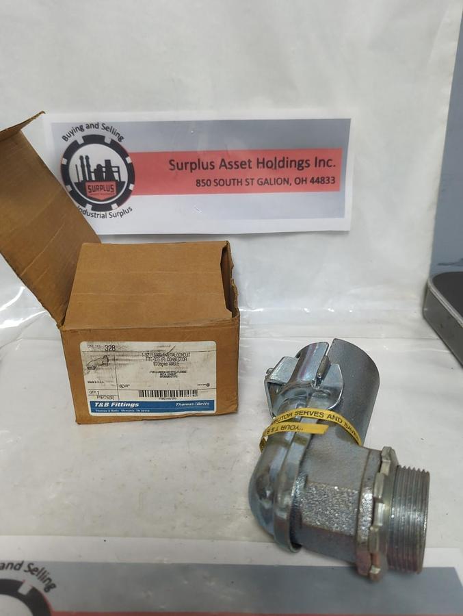T&B,328,1-1/2 IN FLEXIBLE TITE-BITE CONDUIT CONNECTOR 90° ANGLE NOS