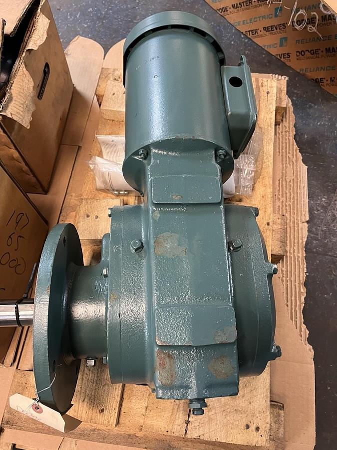 DODGE,07916724G4,COMBINATION XL GEAR REDUCER MOTOR 1HP 101 RATIO OUT RPM 17