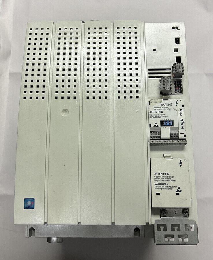 Used LENZE,E82EV2234B201,INVERTER W/ E82ZN22334B230 MAIN FILTER