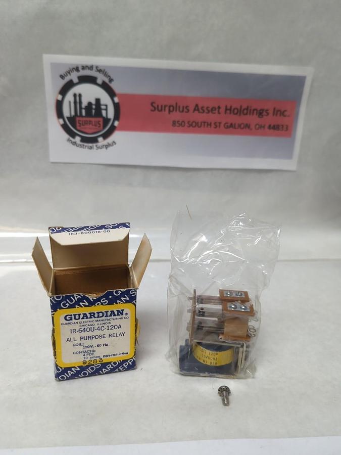 GUARDIAN,IR-640U-4C-120A,POWER RELAY 9283 NOS