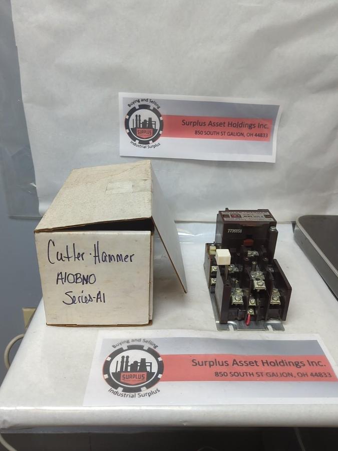 Used CUTLER-HAMMER,A10BN0,CONTACTOR 3-POLE 18 AMP SIZE 0 PRE-OWNED