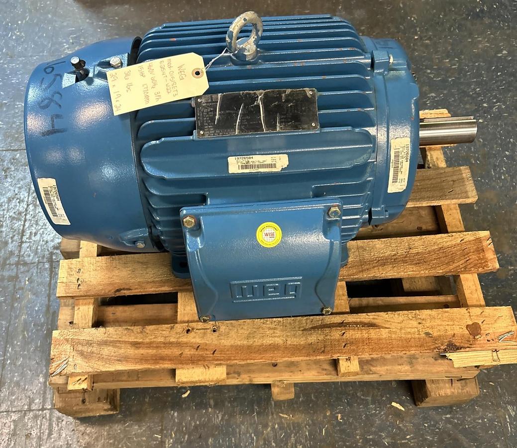 WEG,01518ET3E254T-W22,SEVERE DUTY MOTOR 15HP 1770RPM 460V 3PH 254/16 FRAME