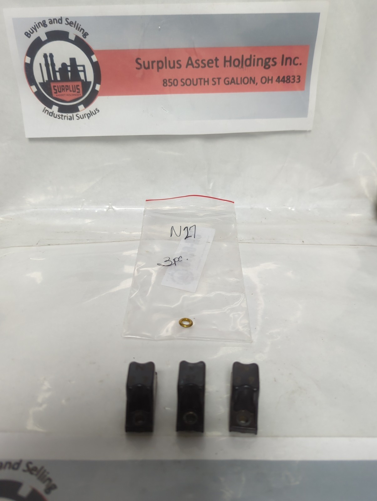 Used ALLEN BRADLEY,N27,THERMAL OVERLOAD PROTECTION HEATER ELEMENT LOT OF 3 PRE-OWNED