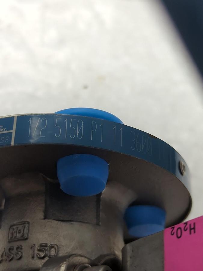 Used JAMESBURY,1/2 5150 P1 11 360011,VALVE SEATS PTFE CWP-PSIG 2.75 HYDROGEN PEROXIDE