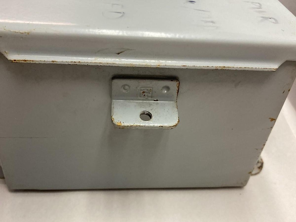 Used Hoffman,A606CH,Junction Box Enclosure Clams Hinge Gray Steel Type 12