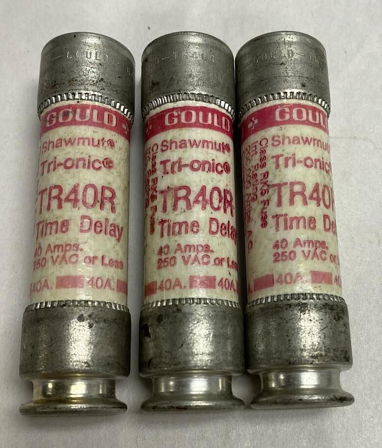 Gould Shawmut,TR40R,Fuse Lot of 3 NOS