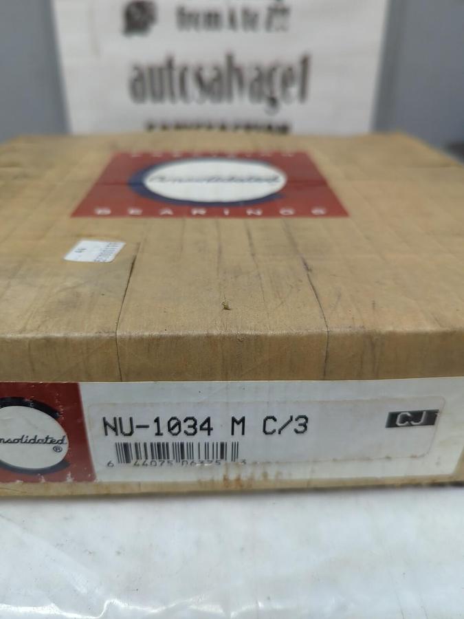 CONSOLIDATED,NU-1034 M C/3,CYLINDRICAL ROLLER BEARING SEALED BOX NOS