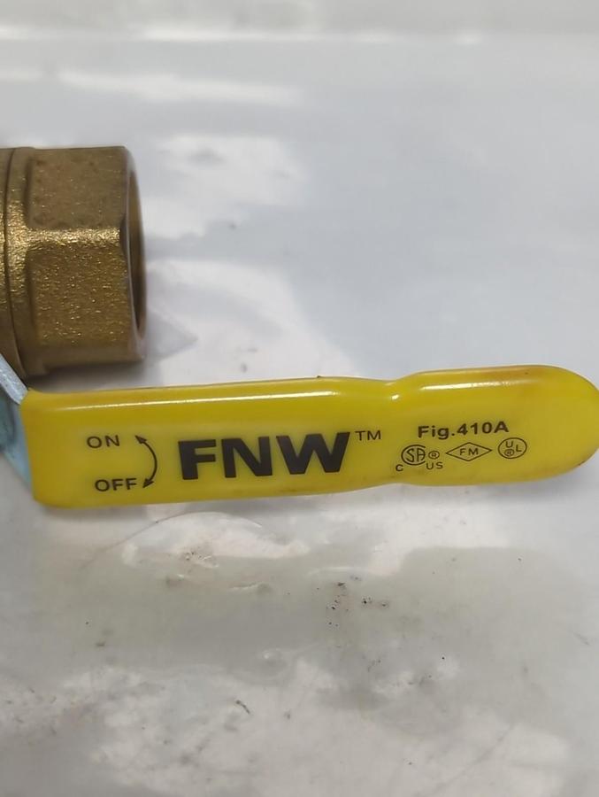 FNW,BRS125G,BALL VALVE 1/2 INCH LOT OF 2 NOS