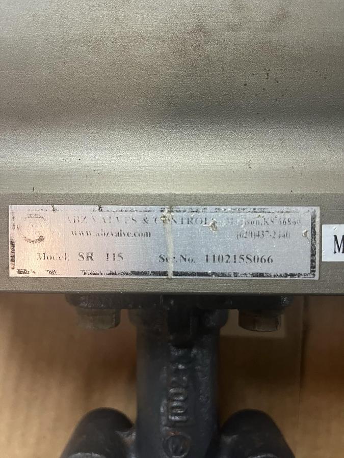 Used ABZ NIBCO,SR-115, ACTUATOR LD2000 BUTTERFLY VALVE 4" 200PSI E/P POSITIONER