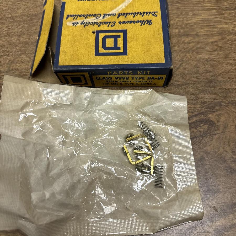 Square D,9998 BA-81,Replacement Contact Kit Size 0