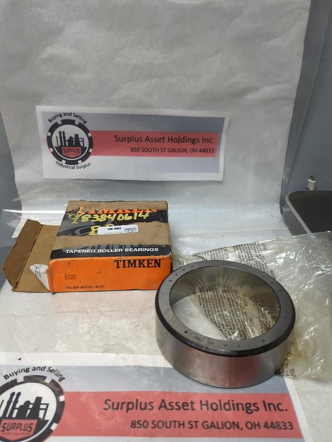 TIMKEN,6320,ROLLER BEARING CUP NOS