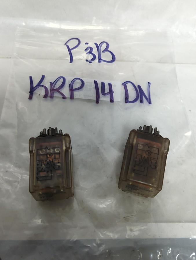 Used P&B,KRP14DN,PLUG IN RELAY 11-PIN LOT OF 2 PRE-OWNED