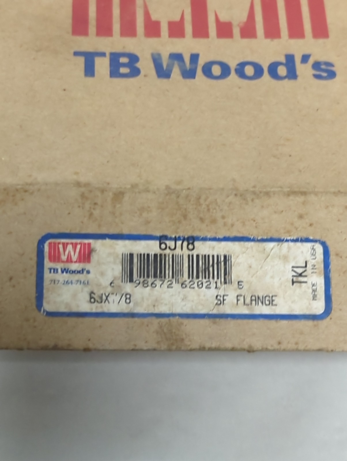 TB WOOD'S,6J78,SUREFLEX FLANGE NOS