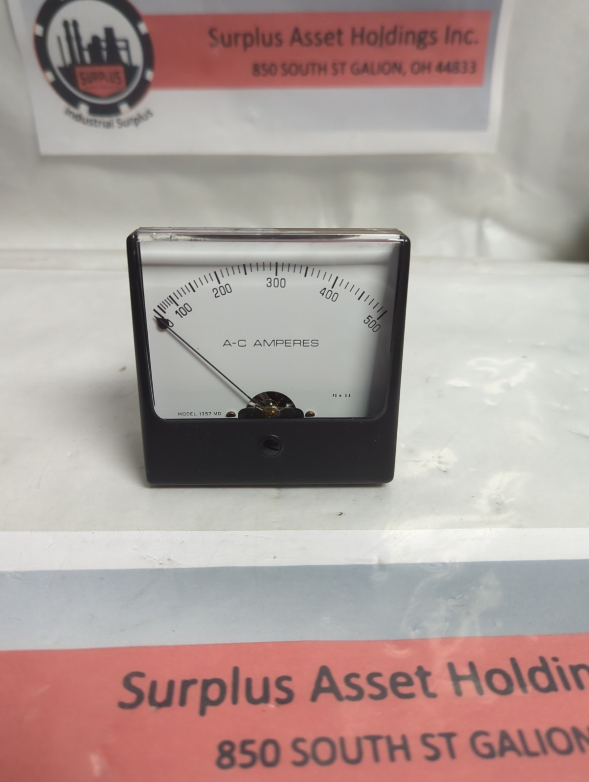 Used SIMPSON,1357,PRESSURE GAUGE 0-500 AC AMPRERES PRE-OWNED